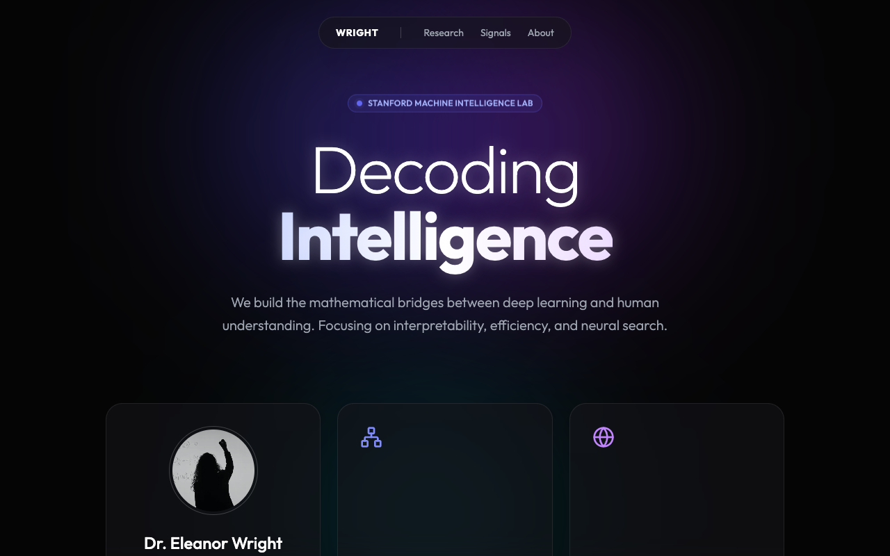 Futurist template preview