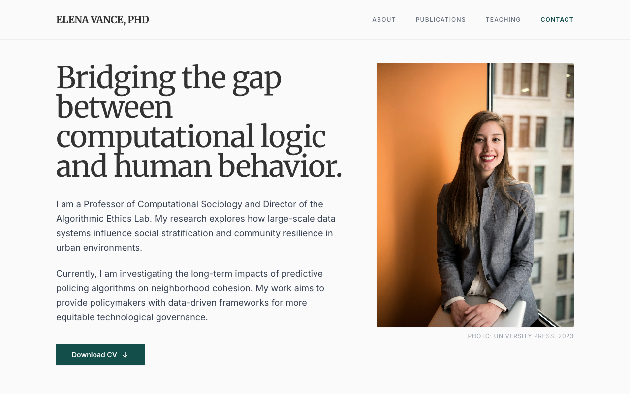 Logica template preview