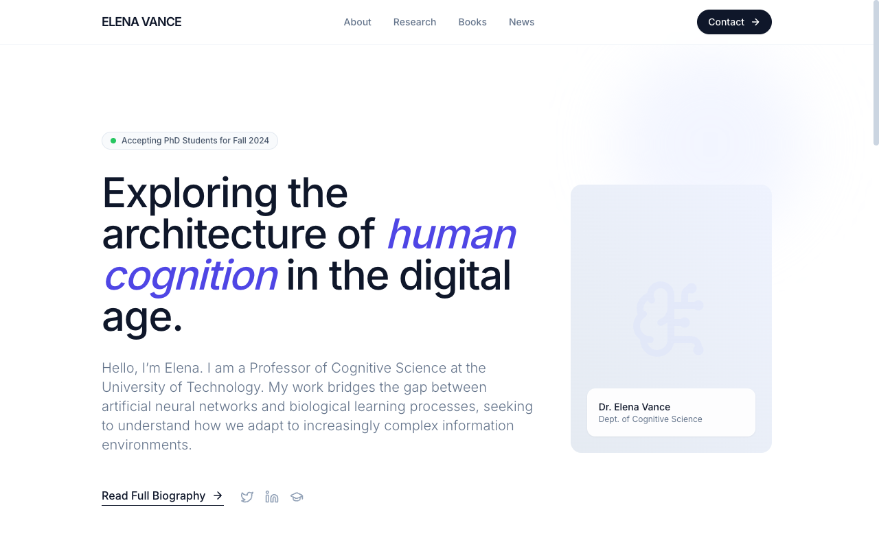 Minima template preview